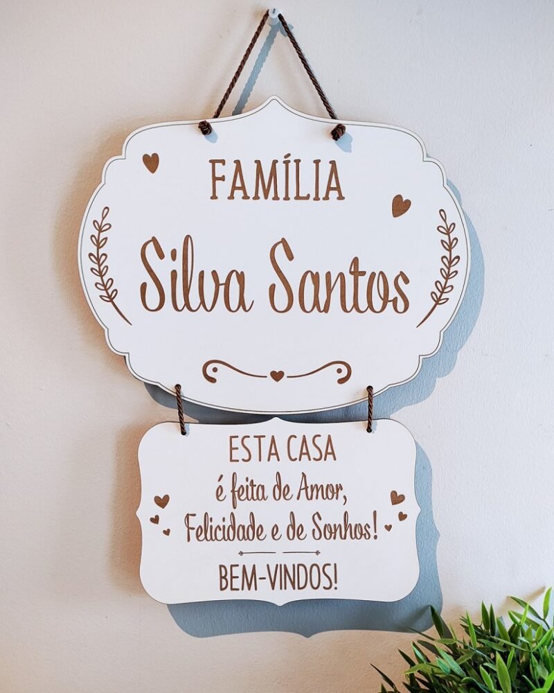 Placa de Família Dupla