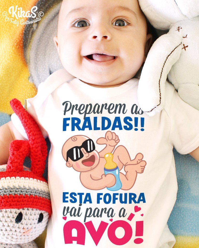 Bodie Preparem As Fraldas Avós - Prendas Personalizadas