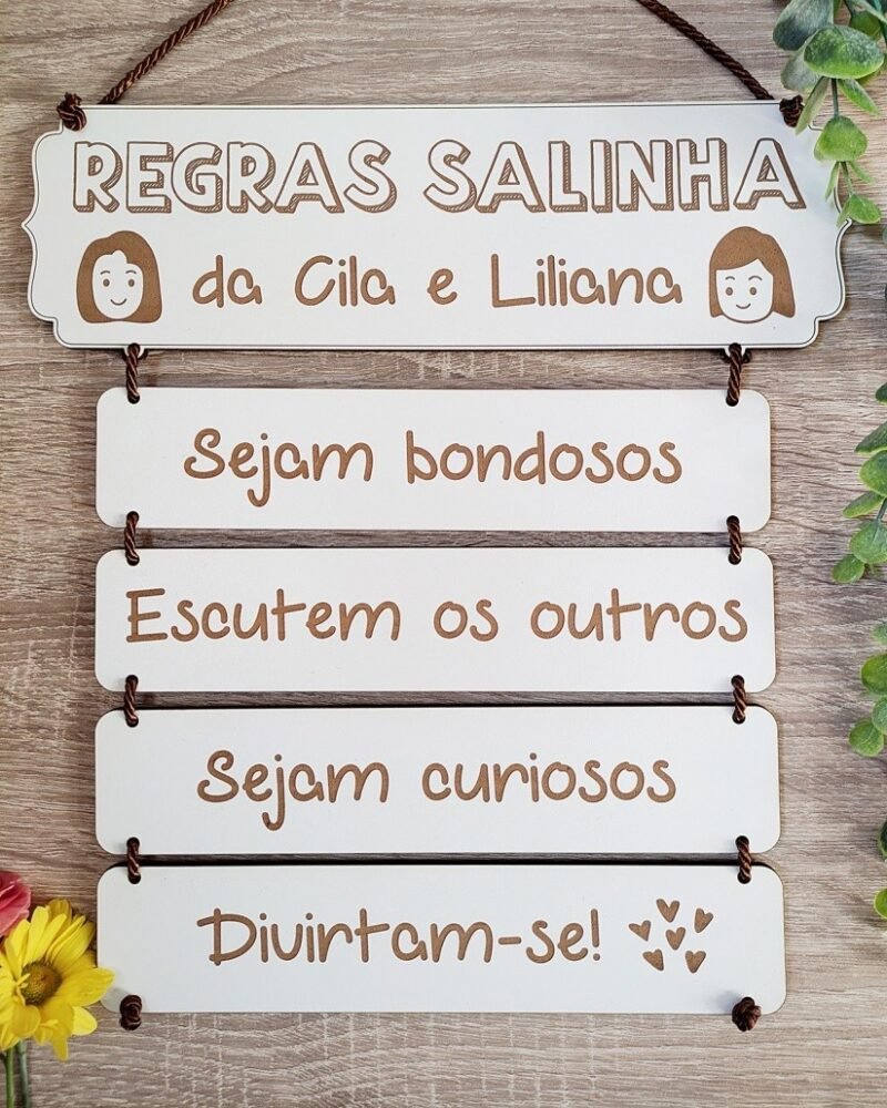 Placa Sala de Aula