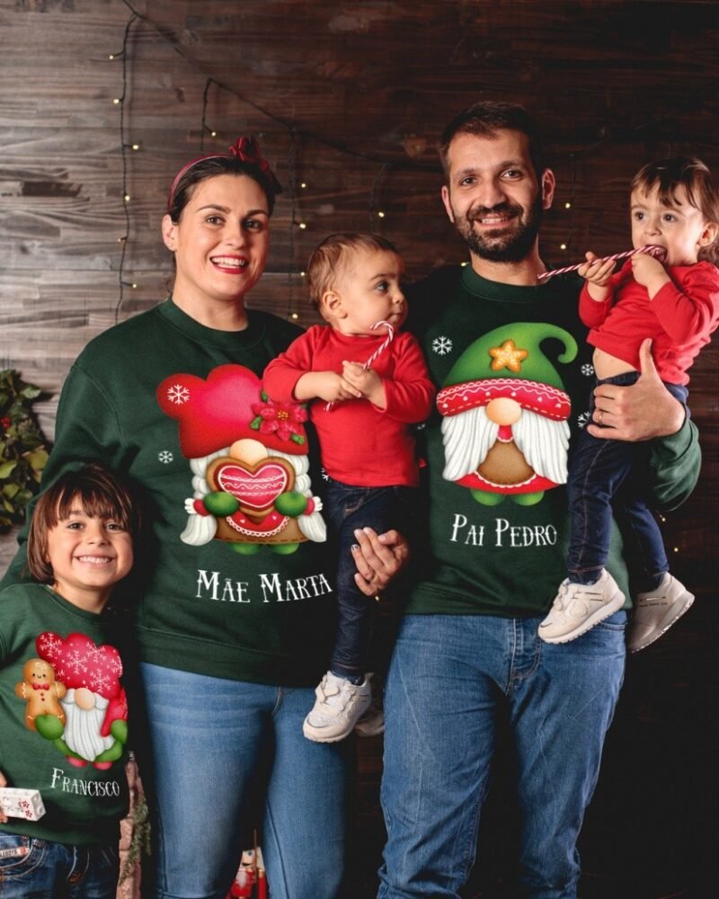 Camisola de Natal Gnomos Fofinhos