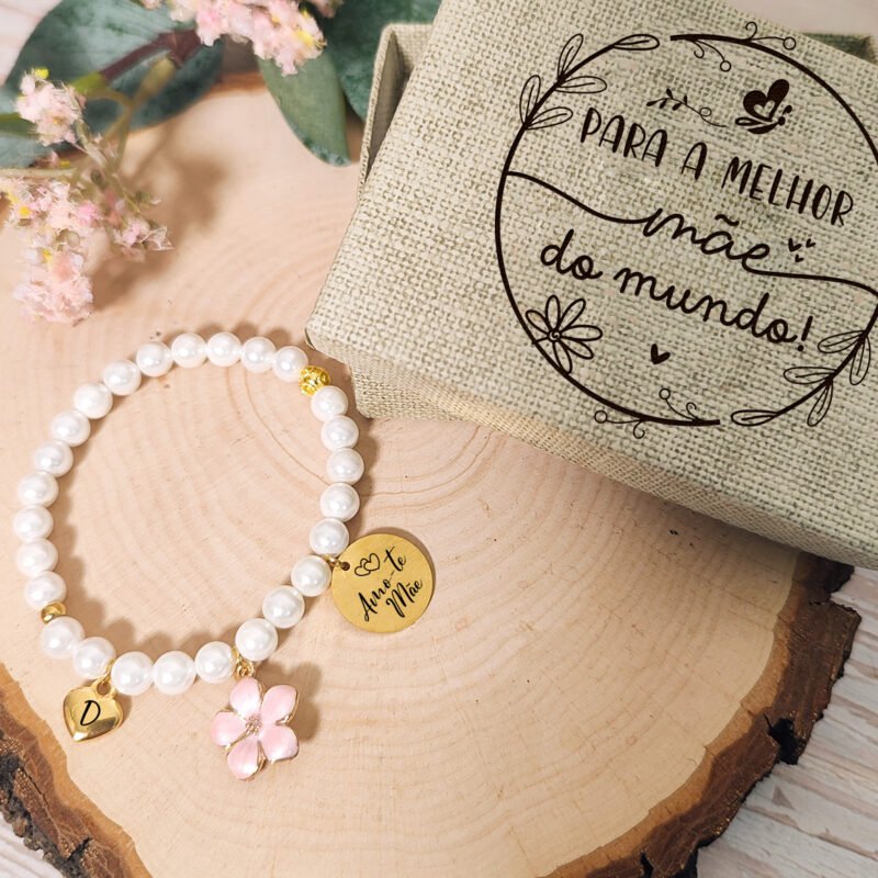 Pulseira de Pérolas personalizada