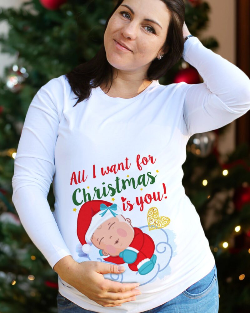 Blusa de Grávida – All i want for Christmas